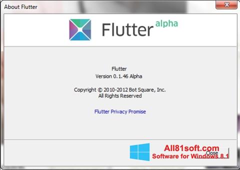Screenshot Flutter para Windows 8.1