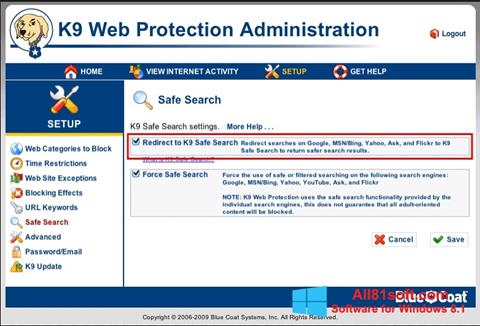 Screenshot K9 Web Protection para Windows 8.1