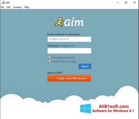 Screenshot AOL Instant Messenger para Windows 8.1