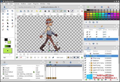Screenshot Synfig Studio para Windows 8.1