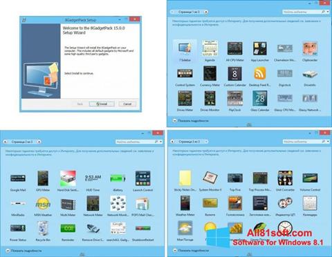 Screenshot 8GadgetPack para Windows 8.1