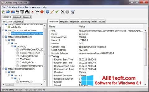 Screenshot Charles para Windows 8.1