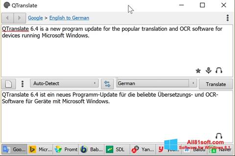 Screenshot QTranslate para Windows 8.1