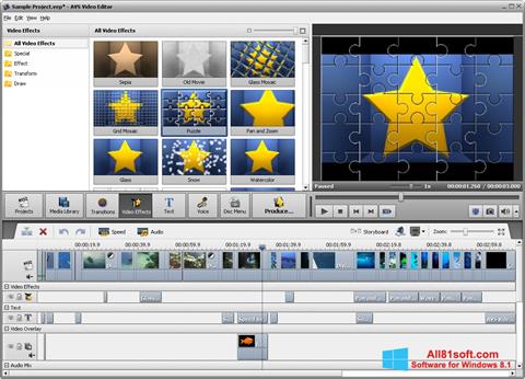 Screenshot AVS Video Editor para Windows 8.1