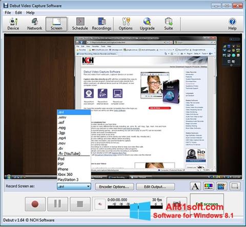 Screenshot Debut Video Capture para Windows 8.1
