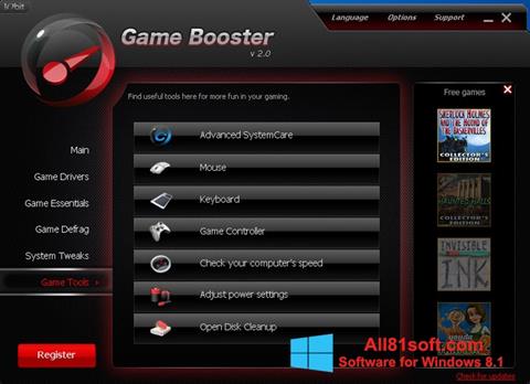 Screenshot Game Booster para Windows 8.1