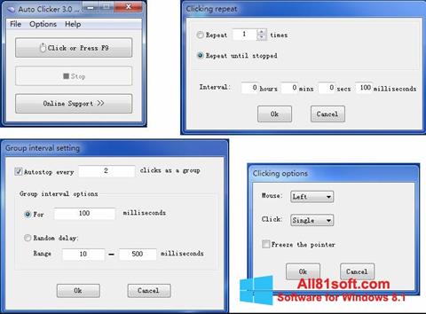 Screenshot GS Auto Clicker para Windows 8.1