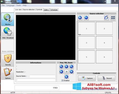 Screenshot webcamXP para Windows 8.1