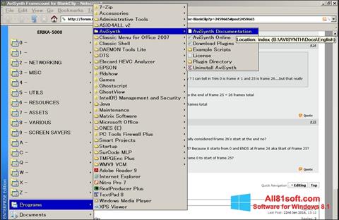 Screenshot AviSynth para Windows 8.1