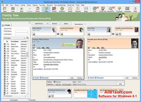 Screenshot Family Tree Builder para Windows 8.1