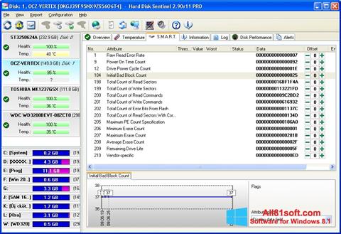 Screenshot Hard Disk Sentinel para Windows 8.1