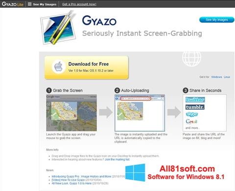Screenshot Gyazo para Windows 8.1