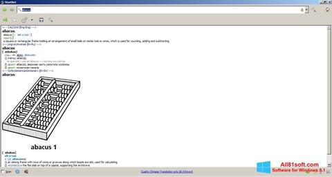 Screenshot StarDict para Windows 8.1