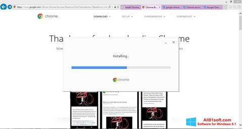 Screenshot Google Chrome Offline Installer para Windows 8.1