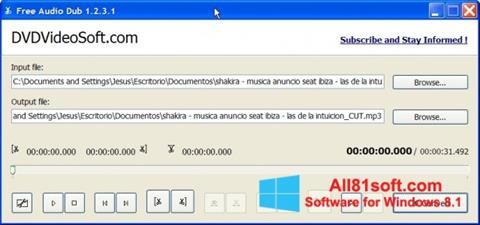 Screenshot Free Audio Dub para Windows 8.1