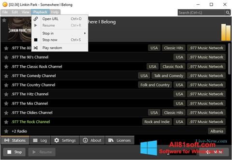 Screenshot Screamer Radio para Windows 8.1
