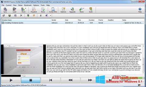 Screenshot Express Scribe para Windows 8.1