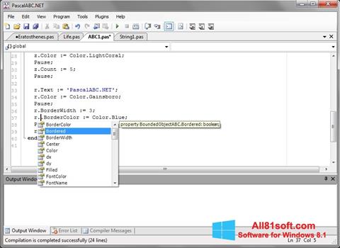 Screenshot Pascal ABC para Windows 8.1