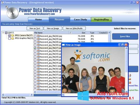 Screenshot Power Data Recovery para Windows 8.1