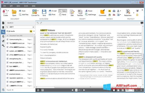 Screenshot ABBYY PDF Transformer para Windows 8.1