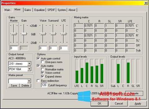 Screenshot AC3 Codec para Windows 8.1