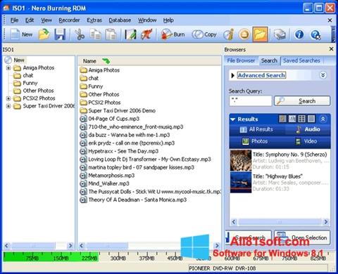 Screenshot Nero Burning ROM para Windows 8.1