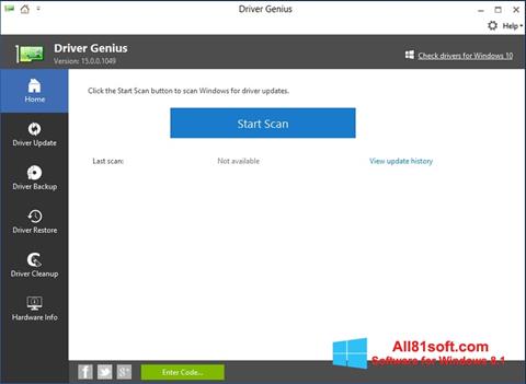Screenshot DriverScanner para Windows 8.1