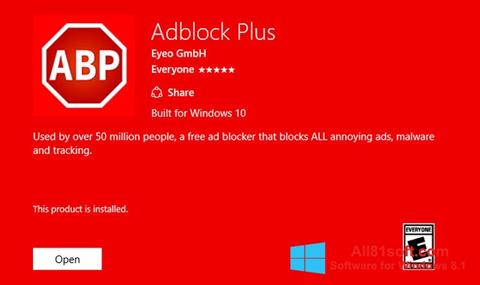 Screenshot Adblock Plus para Windows 8.1