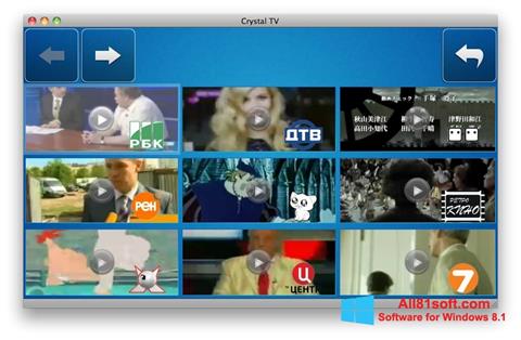 Screenshot Crystal TV para Windows 8.1
