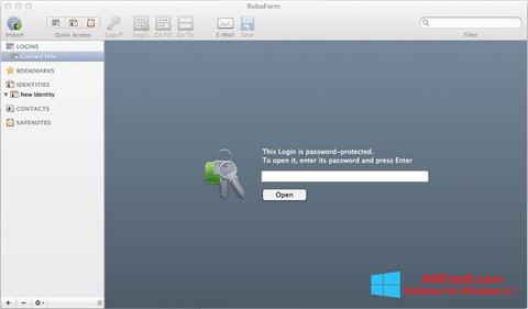 Screenshot RoboForm para Windows 8.1
