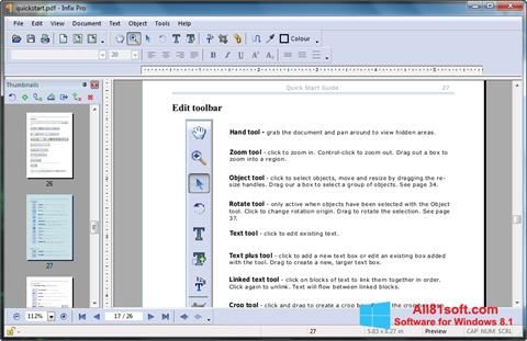 Screenshot Infix PDF Editor para Windows 8.1