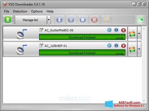 Screenshot VSO Downloader para Windows 8.1