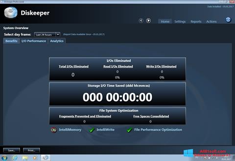Screenshot Diskeeper para Windows 8.1