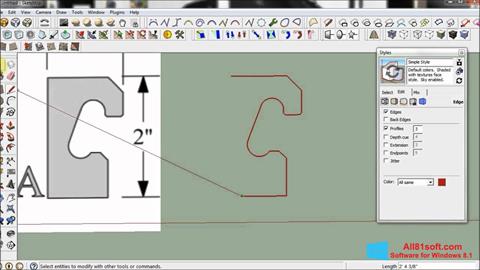 Screenshot SketchUp para Windows 8.1