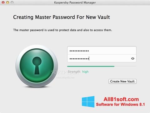 Screenshot Kaspersky Password Manager para Windows 8.1
