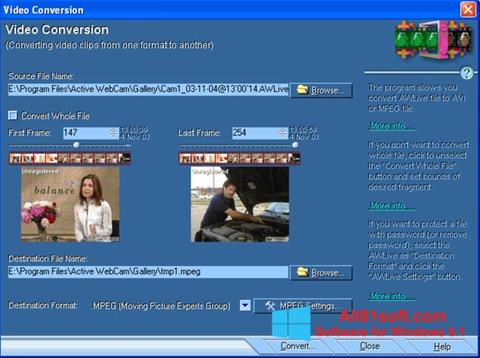 Screenshot Active WebCam para Windows 8.1