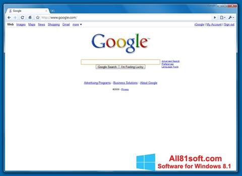 Screenshot Google Chrome Beta para Windows 8.1