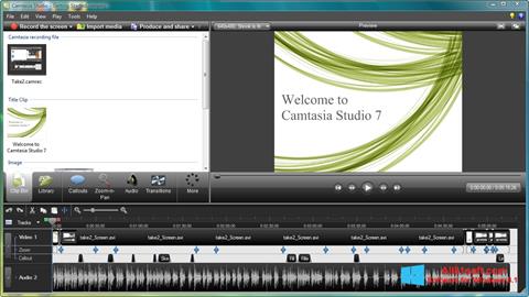 Screenshot Camtasia Studio para Windows 8.1