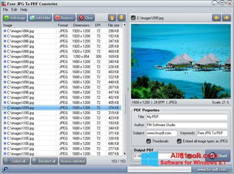 Screenshot JPG to PDF Converter para Windows 8.1