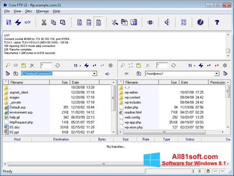 Screenshot Core FTP para Windows 8.1