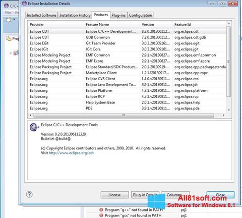 Screenshot Eclipse para Windows 8.1