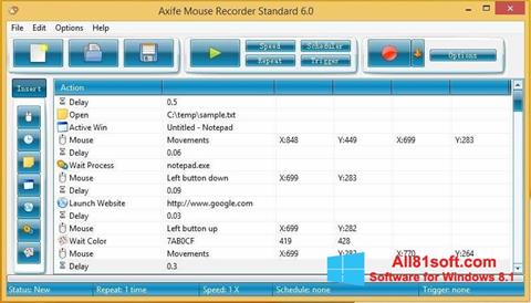 Screenshot Mouse Recorder para Windows 8.1