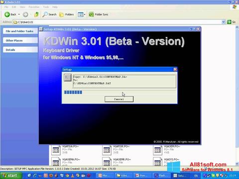 Screenshot KDWin para Windows 8.1
