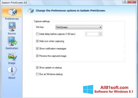 Screenshot Gadwin PrintScreen para Windows 8.1
