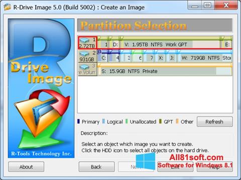 Screenshot R-Drive Image para Windows 8.1