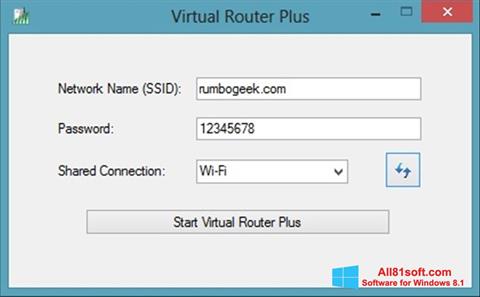 Screenshot Virtual Router Plus para Windows 8.1
