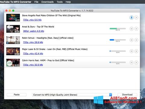 Screenshot Free YouTube to MP3 Converter para Windows 8.1