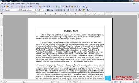 Screenshot OpenOffice para Windows 8.1