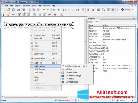 Screenshot Foxit PDF Editor para Windows 8.1