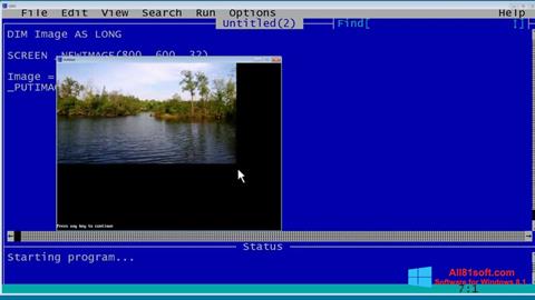 Screenshot QBasic para Windows 8.1